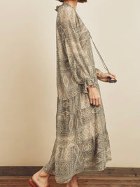 Seagreen Patchwork Maxi Dress