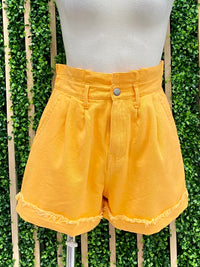 High Waist Denim Short
