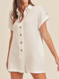 Gauze loose Romper