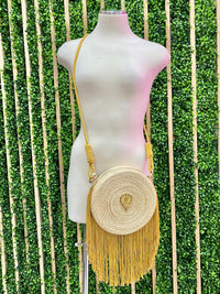 Iraca Round Crossbody Bag