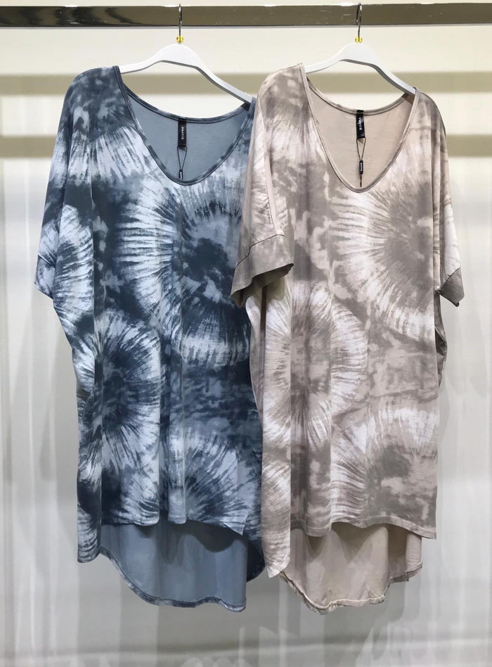 Splash Tie Dye Oversized Top