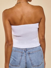 Bow Detail Strapless Top