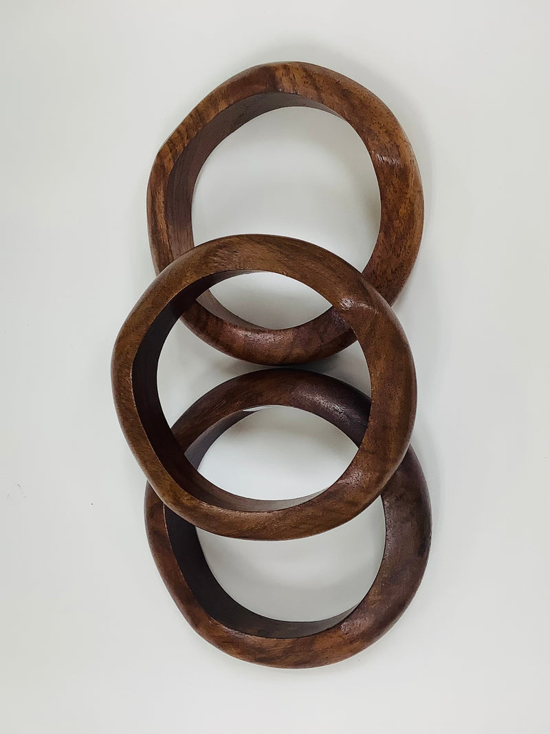 Curvy Wood Bangles