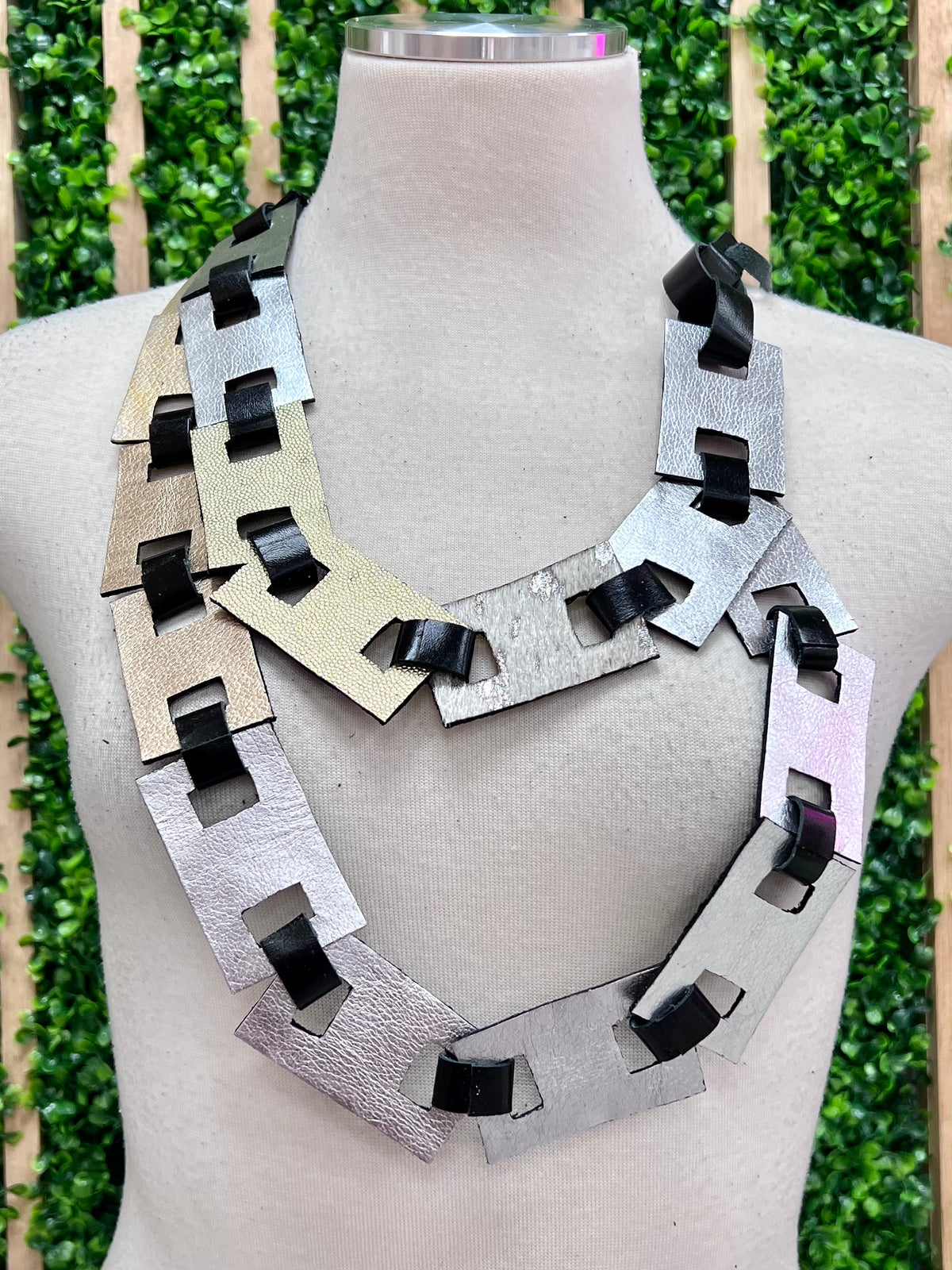 Arlenne Diaz Leather Necklace