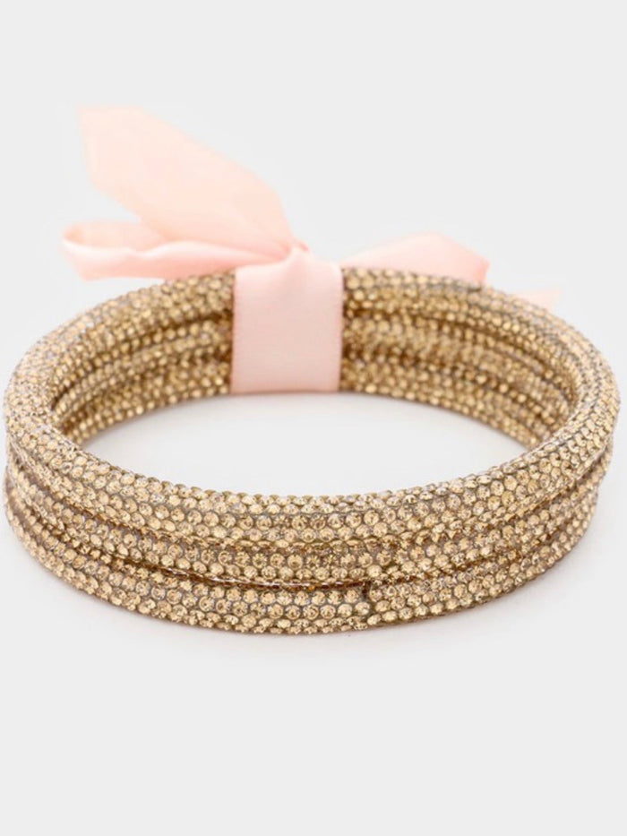 Rhinestone Paved Bangles