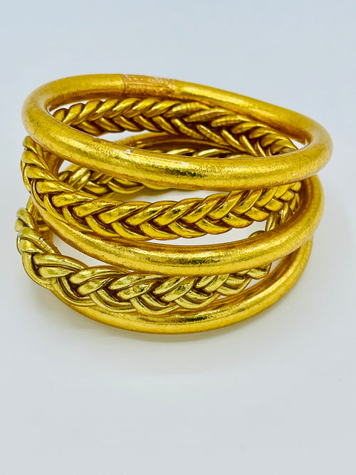 Gold Blessed All Weather Bangle Set
