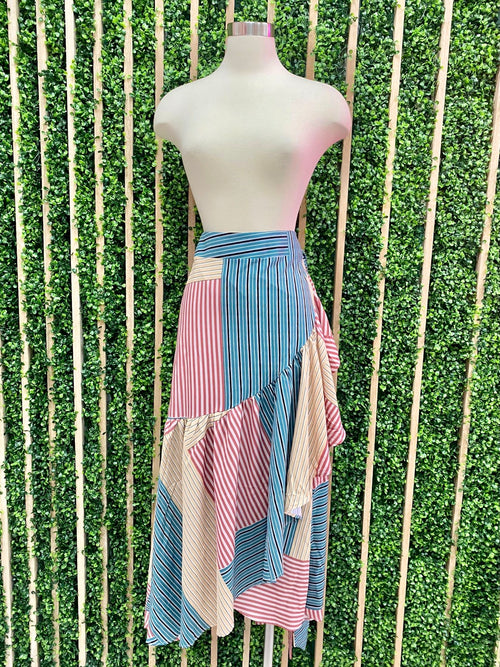 Custom Graphic Print Wrap Skirts