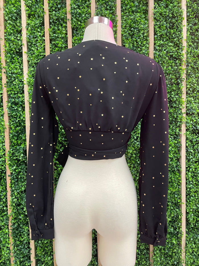 Star Foil Crop Top