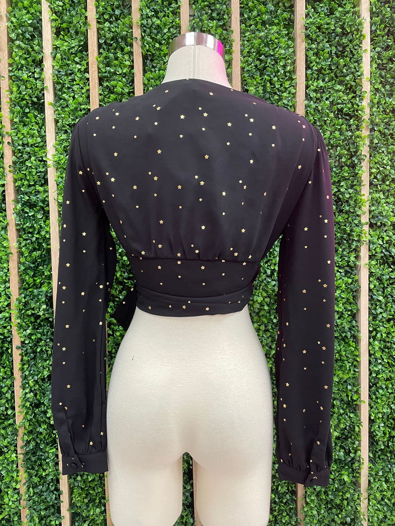 Star Foil Crop Top