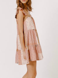 PAtchwork Babydoll Dress