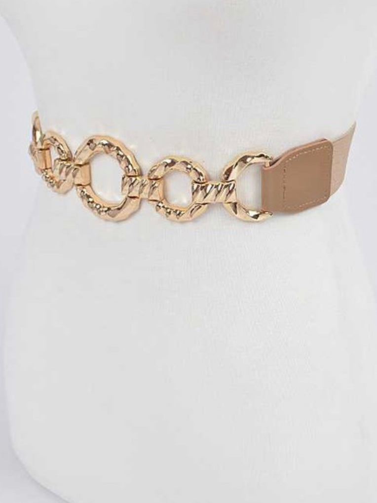 Classy Circle Detail Elastic Belt