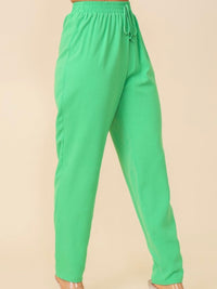 Elastic High Waisted Pants