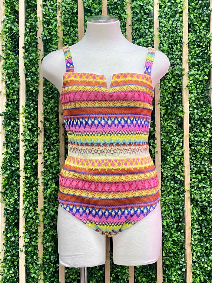 Bright Aztec Pattern Bodysuit