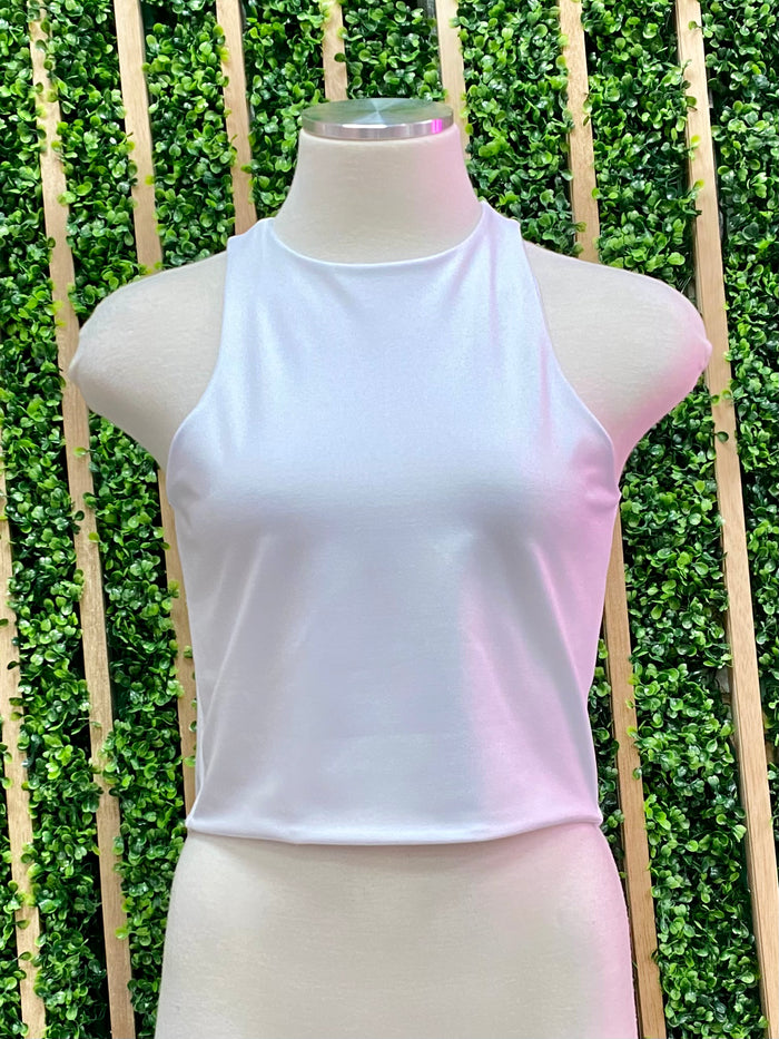 High Neck Crop Top