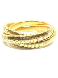 Mixed Metal Twisted Cobra Bracelet