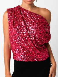 Sequin Off Shoulder Top