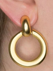 Exquisite KJL Satin Doornocker Earrings