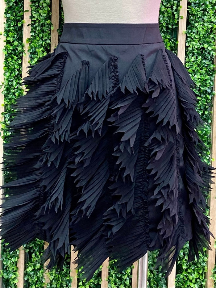 Stunning Fabric Fringe Skirt