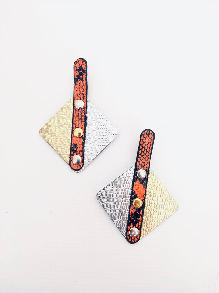 Snakeprint Earrings