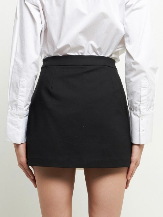 Black White Block Skort