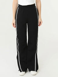 Black Trim Detail Wide Leg pant