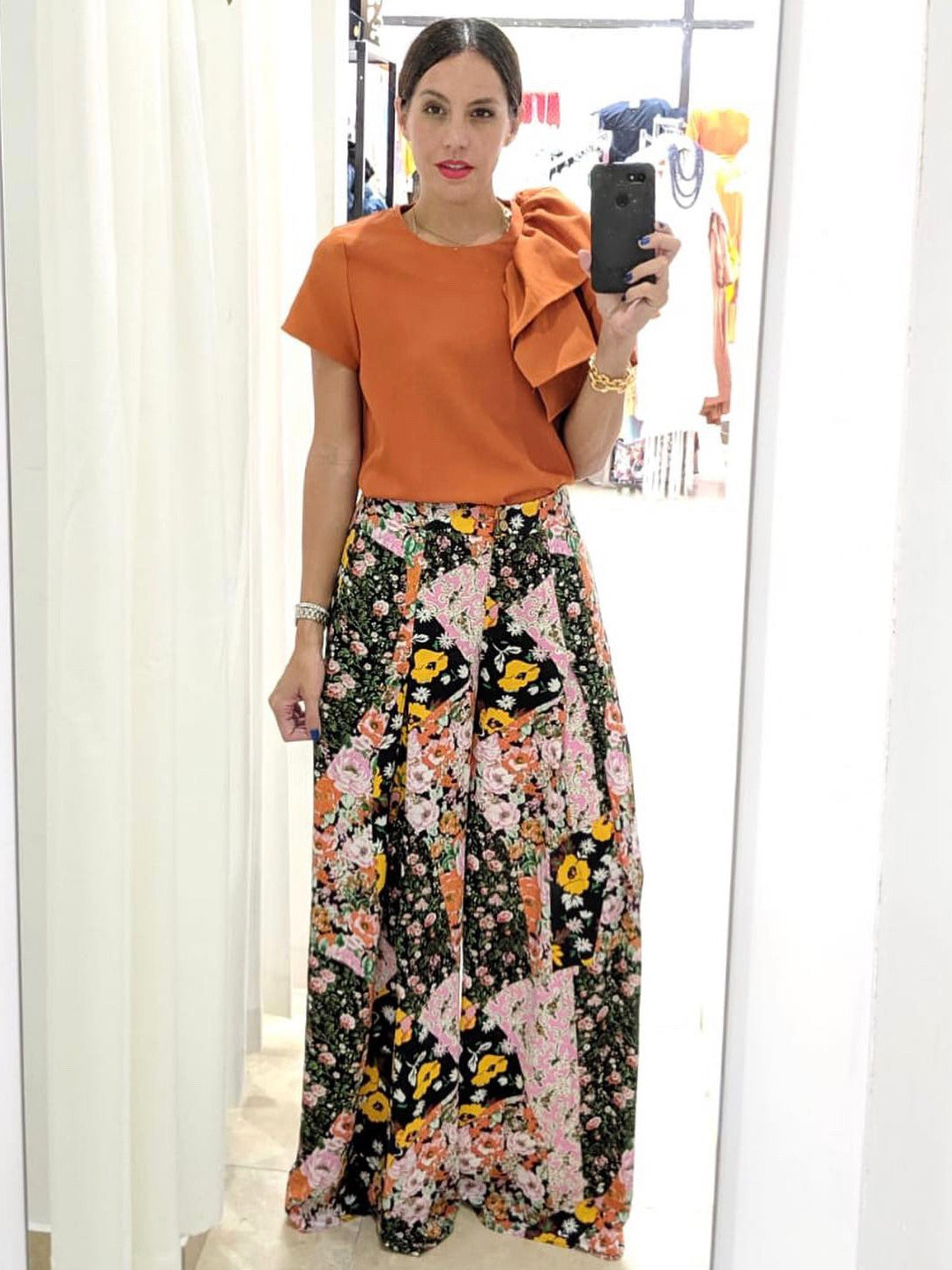 Floral Pleated Palazzo