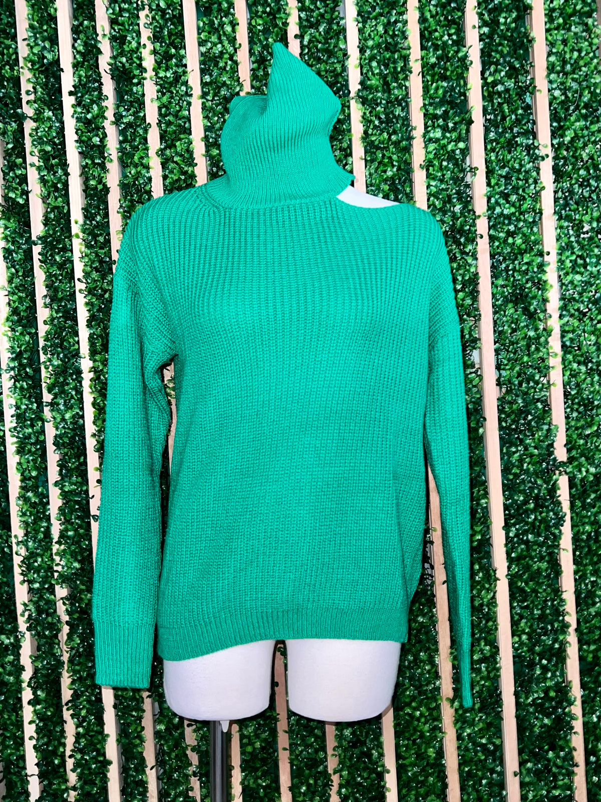 Shoulder Cutout Sweater