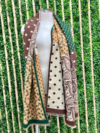 Contrast Print Scarf