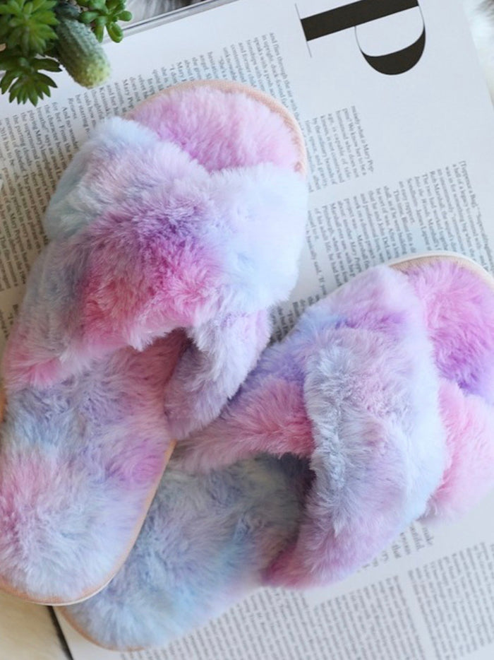 Plush Cross Slipper