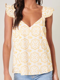 Limoncello Embroidered Top