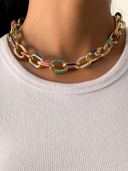 Colorful Stainless Steel Necklace