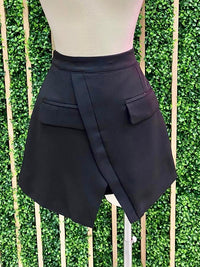 Pocket Detail Fitted Skort