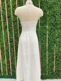Bustier Halter Midi Dress