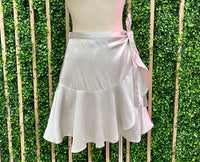 Satin Wrap Skirt