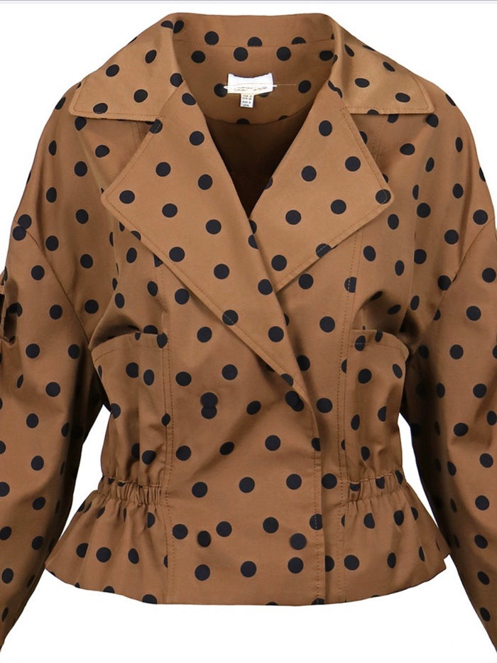 Brown Polka Dot Jacket