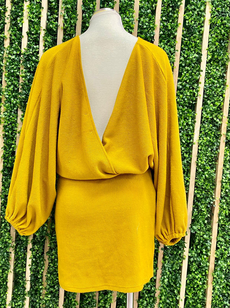 Mustard Sweater Dress