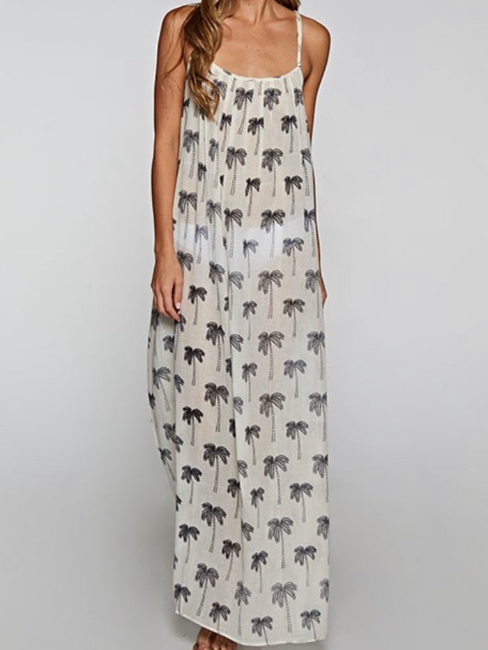 Palm Tree Coverup Maxi