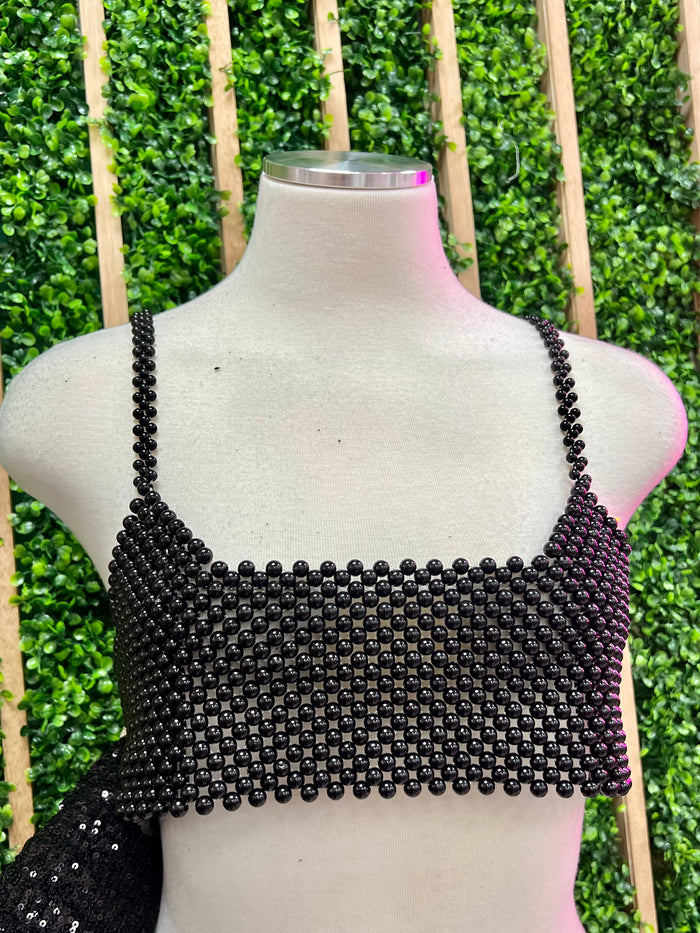 Black Pearl Crop Top