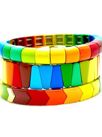 Joyful Enamel Bangle Set