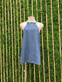 Chambray Halter Top