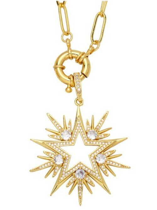 Czeck Crystal Starburst Necklace
