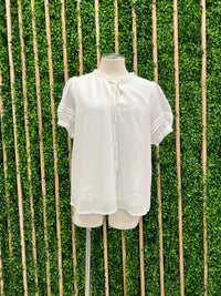 Ruffled Neckline Blouse