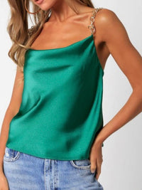 Chain Strap Satin Cami