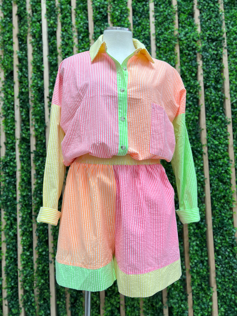 Neon Striped Bottom