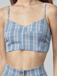 Plaid Crop Top