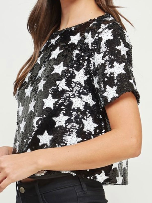 Sequin Star Top