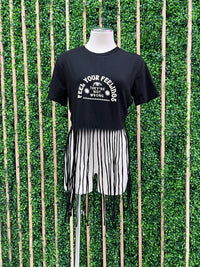 Feel Your Feelings Fringe Tee