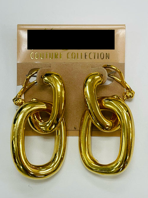 Exquisite KJL Rectangle Doornocker Earring
