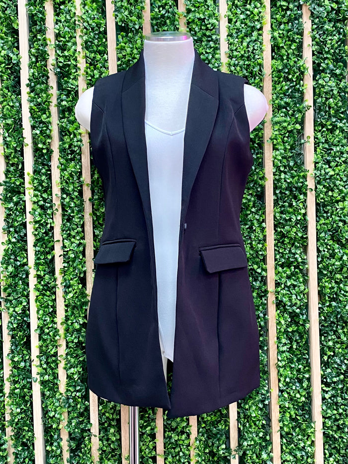One Button Tailored Vest