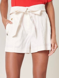 White High Waist Shorts